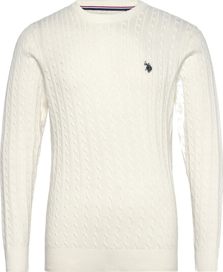 U.S. Polo Assn. Mads Reg Cot Uspa M Knit - White - XXL