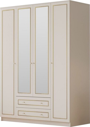 Auric Garderobe 140x180 cm - Matt Hvit