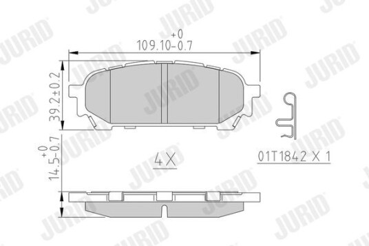 Bremseklosser JURID 572529J Bremseklosser JURID 572529J