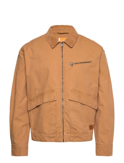 Timberland Strafford Washed Canvas Jacket Wheat Boot Brown M