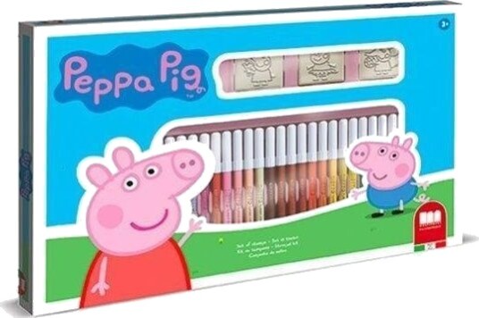 Multiprint Multiprint Stempler Og Tusjer Peppa Pieczatki I Pisaki 36 For Fargelegging
