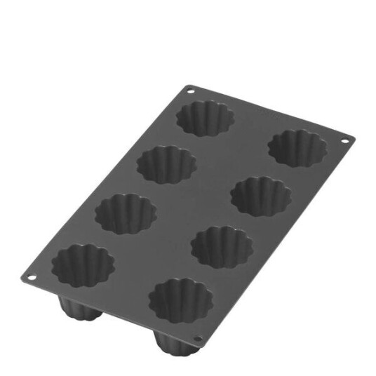 Lékué Silikonform for Canelé Bordelais 8 hull svart Lékué Silikonform for Canelé Bordelais 8 hull svart