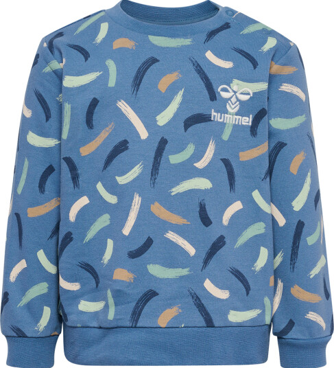 Hummel Collegegenser hmlGustav Coronet Blue 1½ år 86 Collegegenser Blå Flerfarget