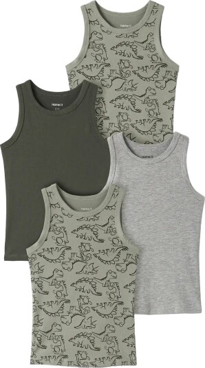 Name It Nkmtank Top 4P Aop Noos Green 158 164