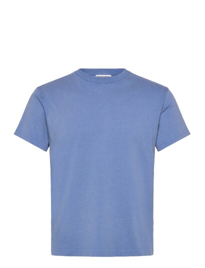 Weekday Shrunken Short Sleeved Cotton T Shirt Blue XL