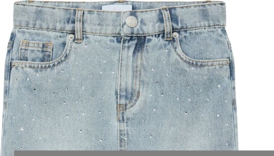 Vero Moda Girl Vmbling Mr Short Rhines Denim Skirt Girl - Blue - 146