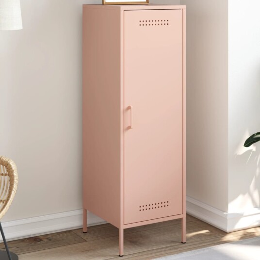 Highboard rosa 36x39x113 cm stål