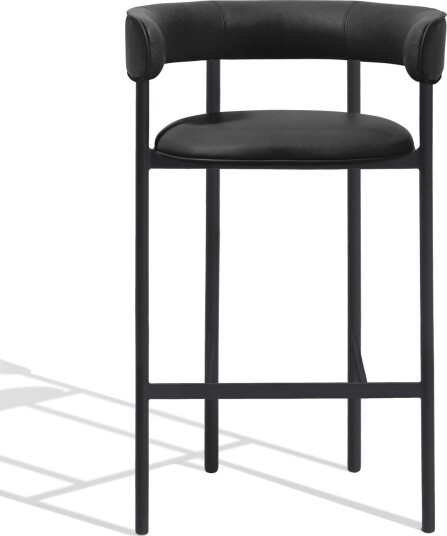 Møbel Copenhagen Font Barstol med Armlene 65 cm Dunes Antrasitte/Svart Understell