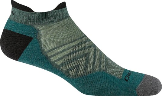 Darn Tough Men's Run No Show Tab Ultra Lightweight with Cushion Teal L 43 45.5