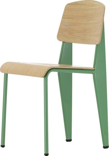 Vitra Standard Spisestuestol Prouvé Blé Vert/Eik Vitra Standard Spisestuestol Prouvé Blé Vert/Eik