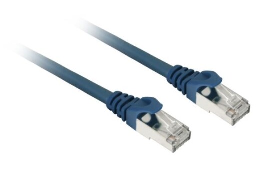 Sharkoon Patch Network Cable Sftp Rj-45 With Cat.7A Raw Cable Blue 1 Meter
