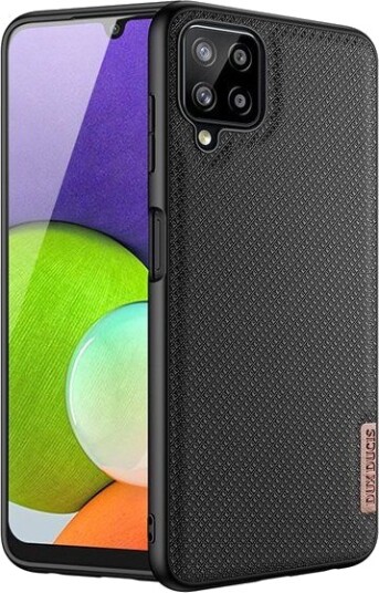 Dux Ducis Fino Case Cover Covered With Nylon Material Samsung Galaxy A22 4G Black