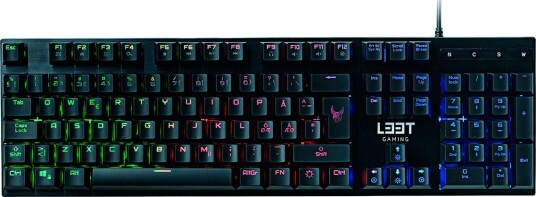 L33T Oseberg Gamingtastatur med LED Semi-mekanisk