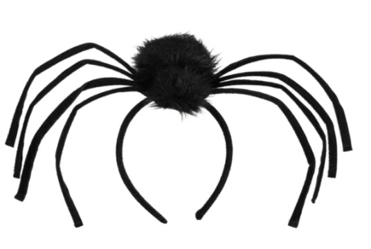 Partydeco Spider Fancy Kjole Pannebånd Barn Jente Inne/Ute Sort Halloween