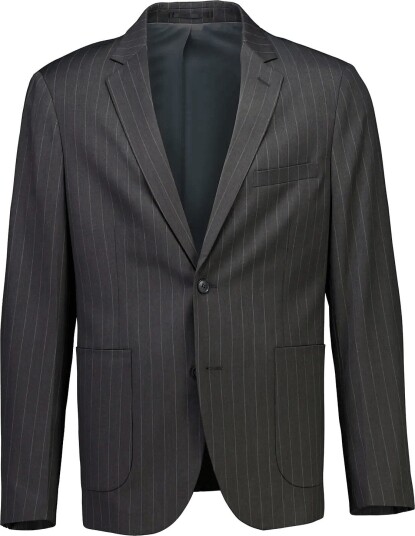 Lindbergh Striped Relaxed Blazer DK GREY MEL 3XL