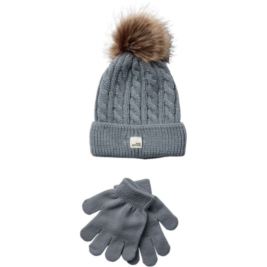 Sofie Schnoor Grey Mel lue og hansker sett One Size Sofie Schnoor Grey Mel lue og hansker sett One Size