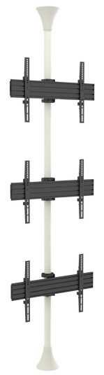 Multibrackets M Floor to Ceiling Mount Pro MBFC3U - monteringssett - for 3 LCD-skjermer - hvit