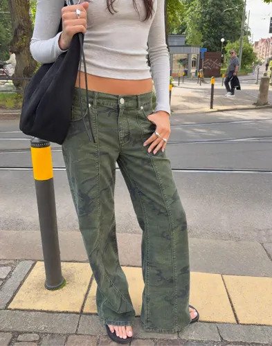 Nelly   Multi/Mønstrete   Cargo Jeans