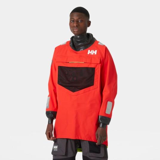 Helly Hansen Herre Ægir Ocean Pustende Seiling Smock Rød XL