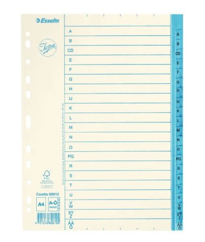 ESSELTE Register Jopa A4/A-Ö