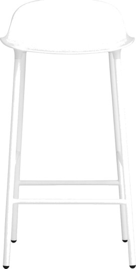 Normann Copenhagen Form Barstol 65 cm Hvit/Stål Normann Copenhagen Form Barstol 65 cm Hvit/Stål