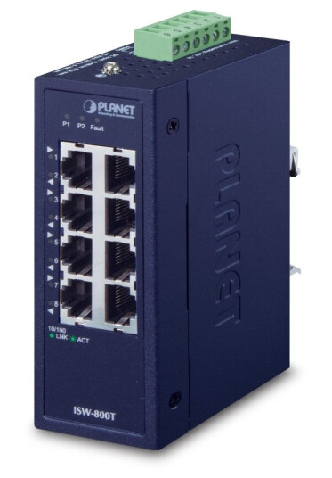 Planet Isw-800T, Uhåndtert, L2, Fast Ethernet (10/100), Full Tosidig, Kan Monteres På Vegg