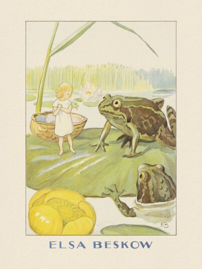 Plakat Elsa Beskow Frosk