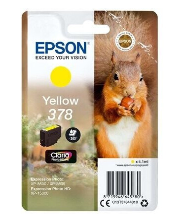 Epson 378 - gul - original - blkpatron - Blekkpatron Yellow