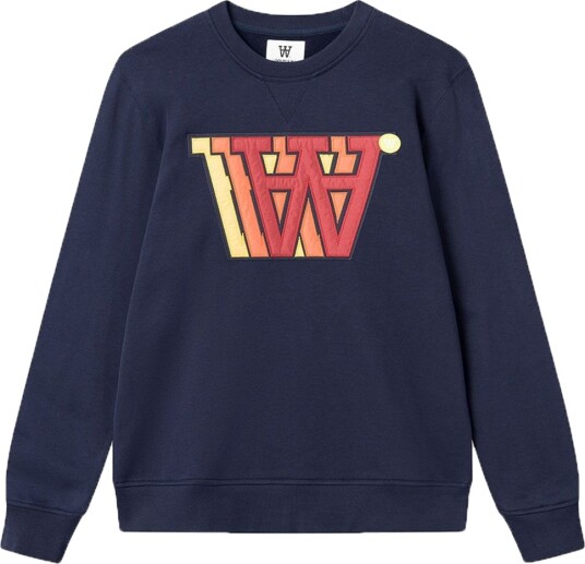 Wood Wood Collegegenser Tye Applique Navy Wood Wood Small Collegegenser Blå Wood Wood Collegegenser Tye Applique Navy Wood Wood Small Collegegenser Blå