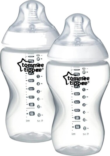 Tommee Tippee Tåteflasker 340ml Fra 3 Måneder Hvit 2 Stk