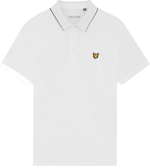 Lyle & Scott Golf Contrast Collar Polo Hvit Golf pologenser herre White Medium