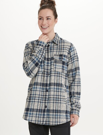 Whistler Milly W Checked Fleece Shirt Navy 40 Whistler Milly W Checked Fleece Shirt Navy 40