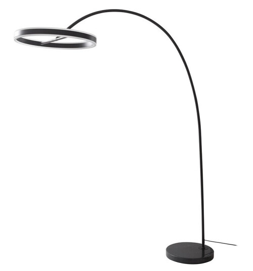 Lucande Yekta LED-buegulvlampe, stepdim, svart Lucande Yekta LED-buegulvlampe, stepdim, svart