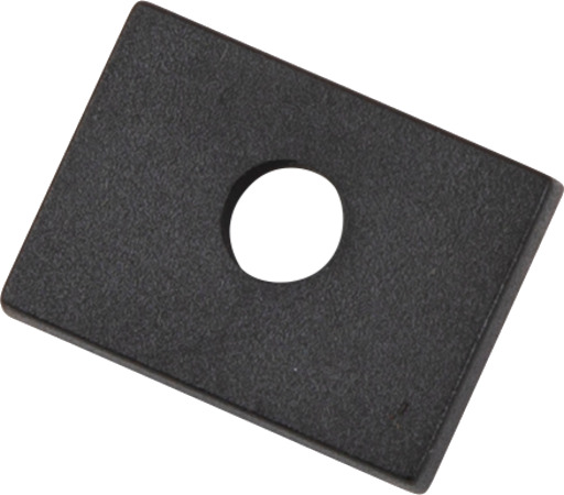 Ansell Lighting endestykke med hull 26,5x46,5 mm svart