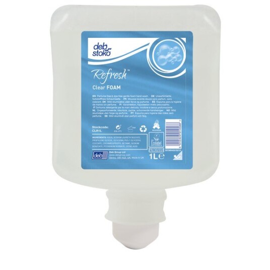 Skumsåpe Deb Refresh Clear 1l