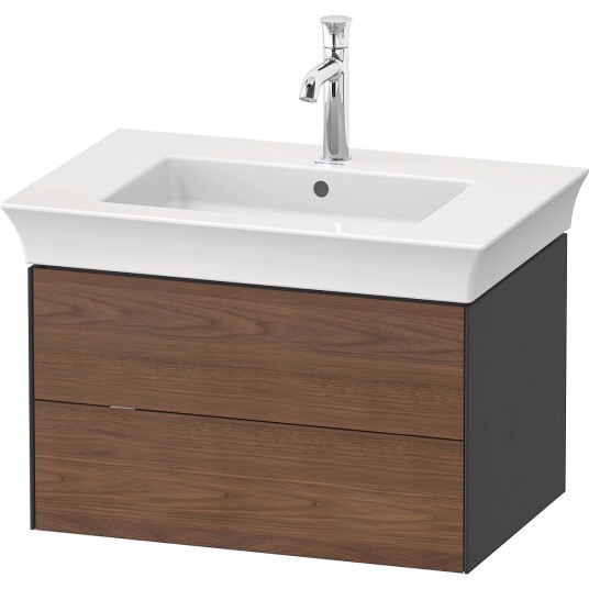 Duravit White Tulip Servantskap 2 skuf. 68,4x45,8x41 cm Valnøtt/Grafitt Matt