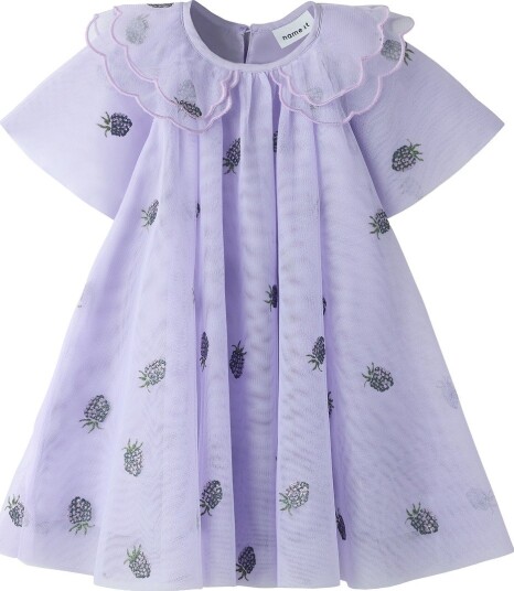 Name It Nmfolin Ss Tulle Dress   Purple   98