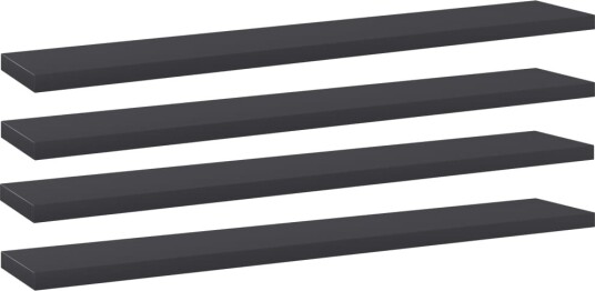 vidaXL Hylleplater 4 stk grå 60x10x1,5 cm sponplate vidaXL Hylleplater 4 stk grå 60x10x1,5 cm sponplate