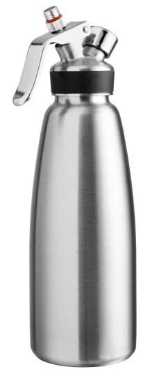 VEGA Kremsprøyte Emulsio 1l 9.5x13x35 cm (ØxBxH) Sølvfarge Sylinderformet