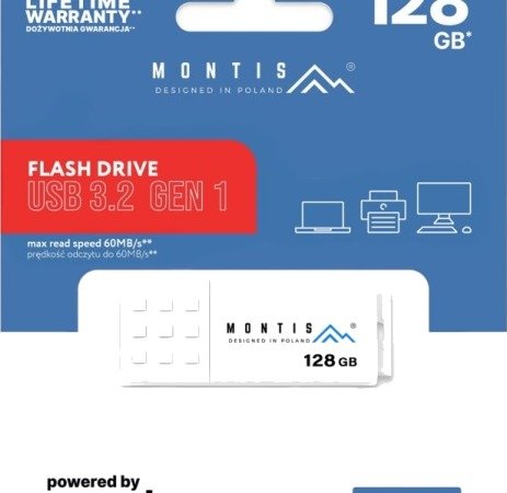 Pamięć Usb 3.2 128 Gb Ume3 Mt184-128 Montis Fra Goodram Pamięć Usb 3.2 128 Gb Ume3 Mt184-128 Montis Fra Goodram