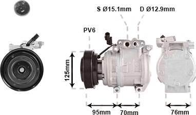 AC kompressor VAN WEZEL 8301K716