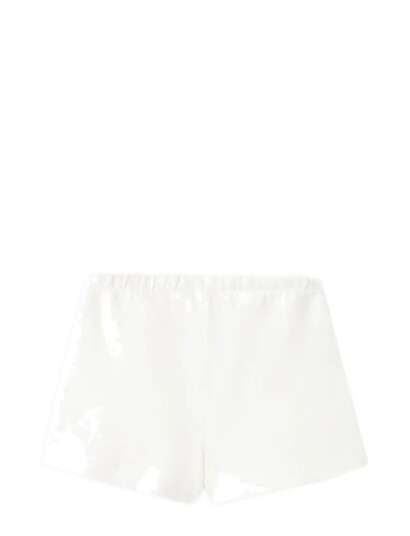 Mango Cotton Shorts With Drawstring Cream 2 3