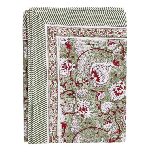 Chamois Pomegranate bordduk bomull 150x350 cm