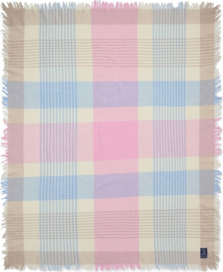 Teppe Rutete 130x170 cm Rosa / Blå / Beige
