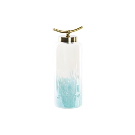 Dkd Home Decor Vase Dkd Home Decor Krystall Blå Gyllen Metall Middelhavet (19 X 15 X 41 Cm) (Ø 14 Cm)