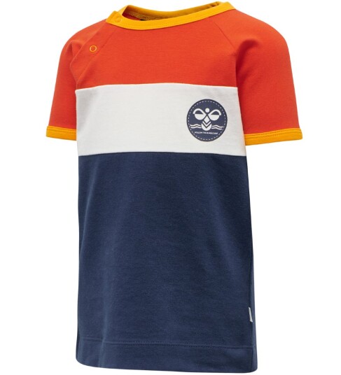 Hummel T skjorte hmlAnton Oransje/Navy 56 T skjorte Flerfarget Hummel T skjorte hmlAnton Oransje/Navy 56 T skjorte Flerfarget