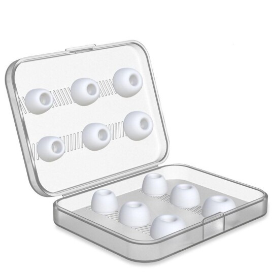 INCOVER NEW BEE AirPods Pro Ørepropper S / M / L 6 Par Hvit