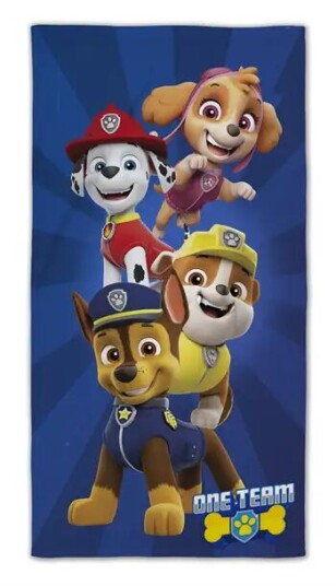 Licens Badehåndkle - Paw patrol - One Team - 70x140cm Licens Badehåndkle - Paw patrol - One Team - 70x140cm