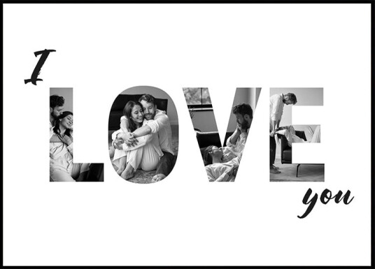I love you Personal Plakat Plakat / 40x50cm