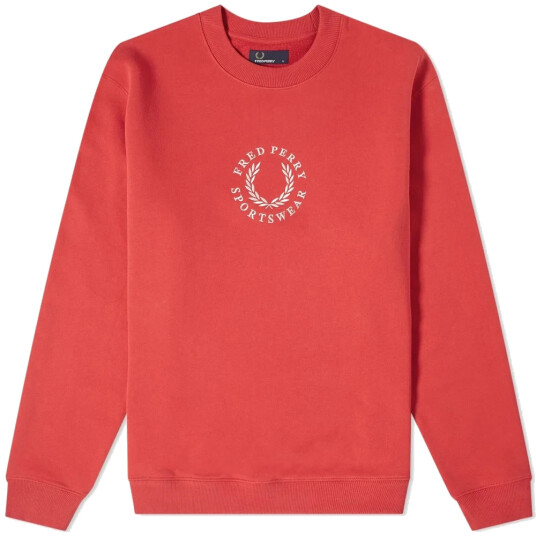 Fred Perry Herre Gensere & Hettegensere Rød M, Fred Perry Herre Gensere & Hettegensere Rød M,